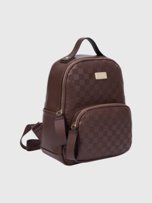 CHECKERBOARD PATTERN BACKPACK