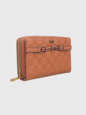 CHECKERBOARD KNOTTED WALLET
