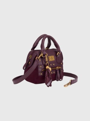MINI SUEDE GRAB WITH CHARM