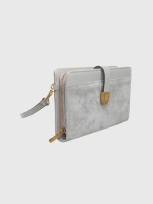 SUEDE WRISTLET WALLET