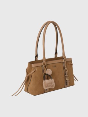 ELEGANT SUEDETTE SHOULDER BAG