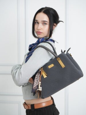 BRAIDED EFFECT TOTE